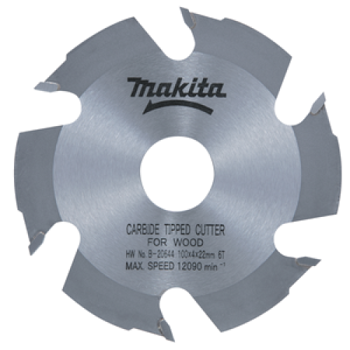 Fresa per scanalature metallo duro (HM) 6 denti 100/22 mm