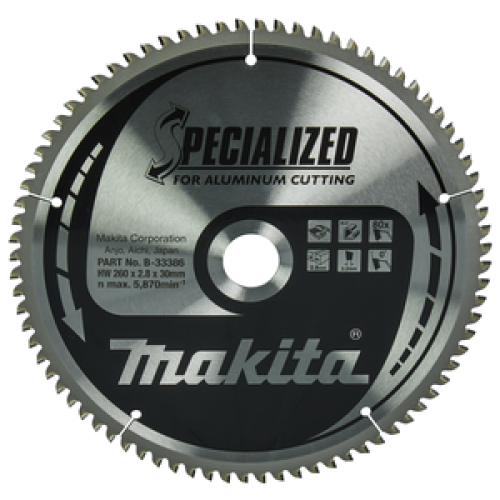 SPECIALIZED lama circolare per alluminio 260/30