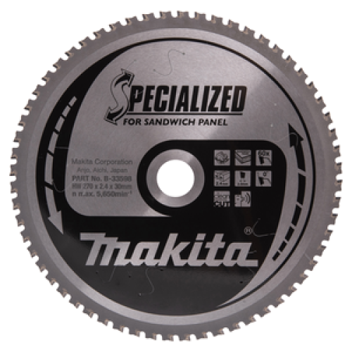 SPECIALIZED lama per pannelli sandwich 270/30 per sega circolare manuale
