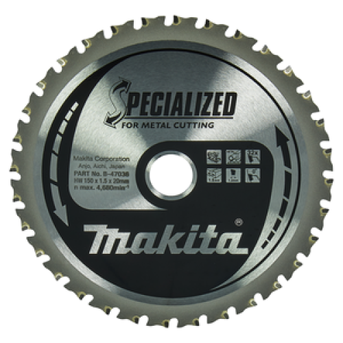 Lama SPECIALIZED 150/20 per troncatrici per metallo a batteria