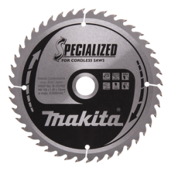 SPECIALIZED lama per sega circolare portatile a batteria 165/20