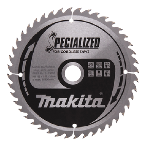 SPECIALIZED lama per sega circolare portatile a batteria 165/20