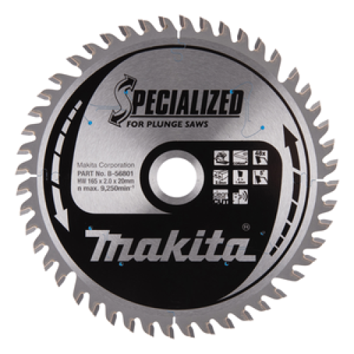 SPECIALIZED disco circolare per sega a immersione a batteria 165/20