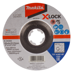 Disco per sgrossatura 125/22,23 X-LOCK A36P