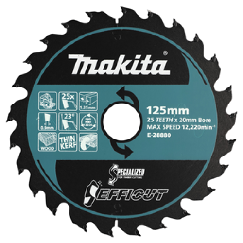 EFFICUT lama 125/20 per sega circolare portatile